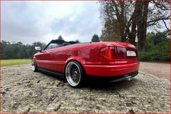 1:18 Audi 80 Typ89 Cabrio 2.3 Rot - Bj.91 erste Version + OVP